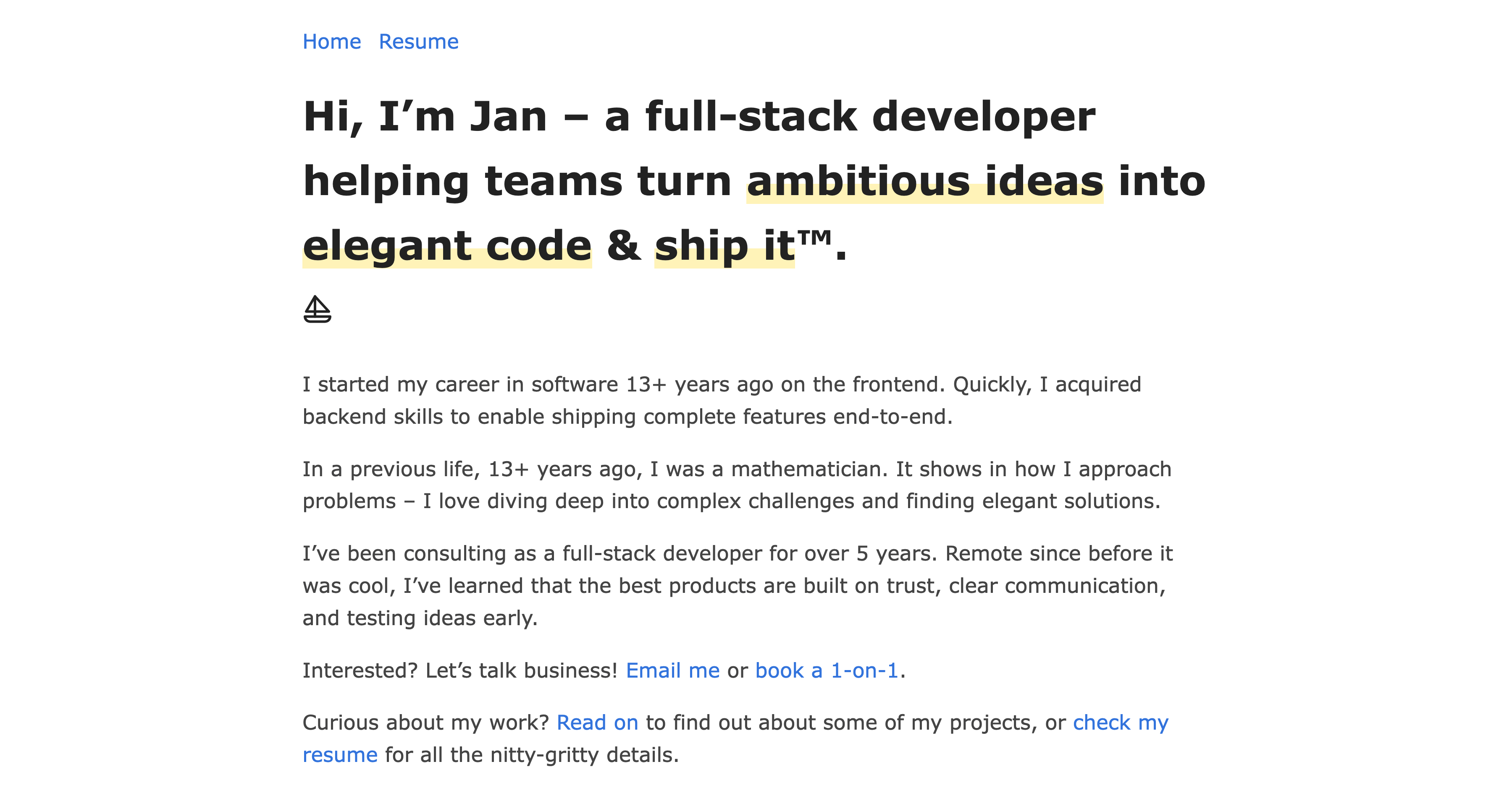 Home Jan Raasch Full Stack Developer